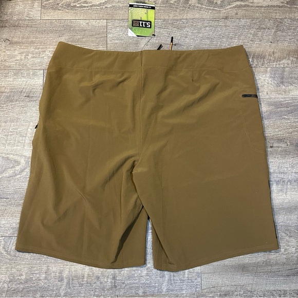 5.11 Tactical Shorts Mens 42 Brown Recon Vandal Flat Front 4 Way Stretch Outdoor - Picture 6 of 9